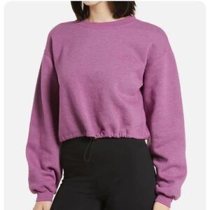 BDG  Urban Outfitters Bubble Hem Sweat Top In Plum Purple Sz M